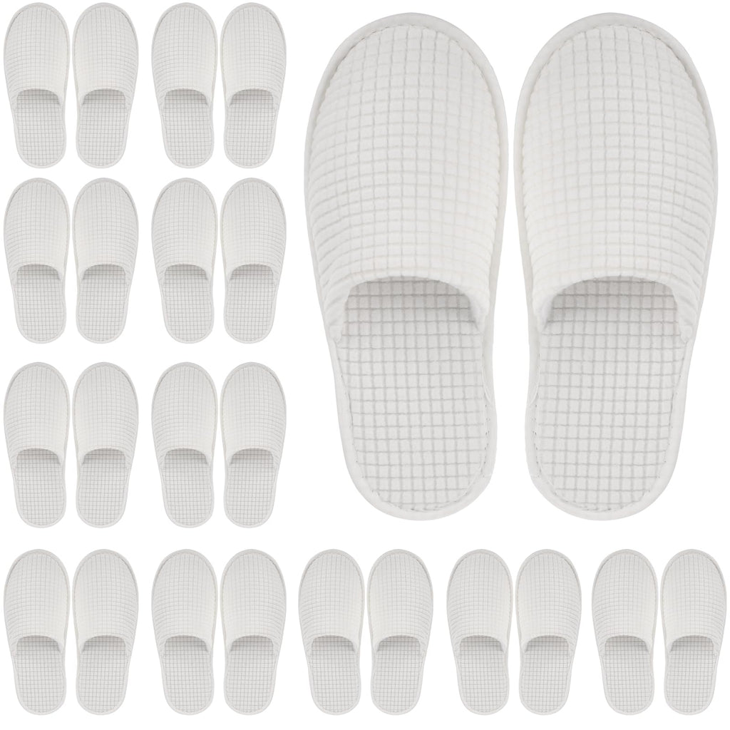 Geyoga 12 Pair Guest Slippers – Non-Slip, Disposable Indoor Slippers for Hotels, Spas, and Travel