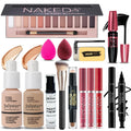Geyomi All-in-One Makeup Kit | 12-Color Eyeshadow Palette, Foundation & More