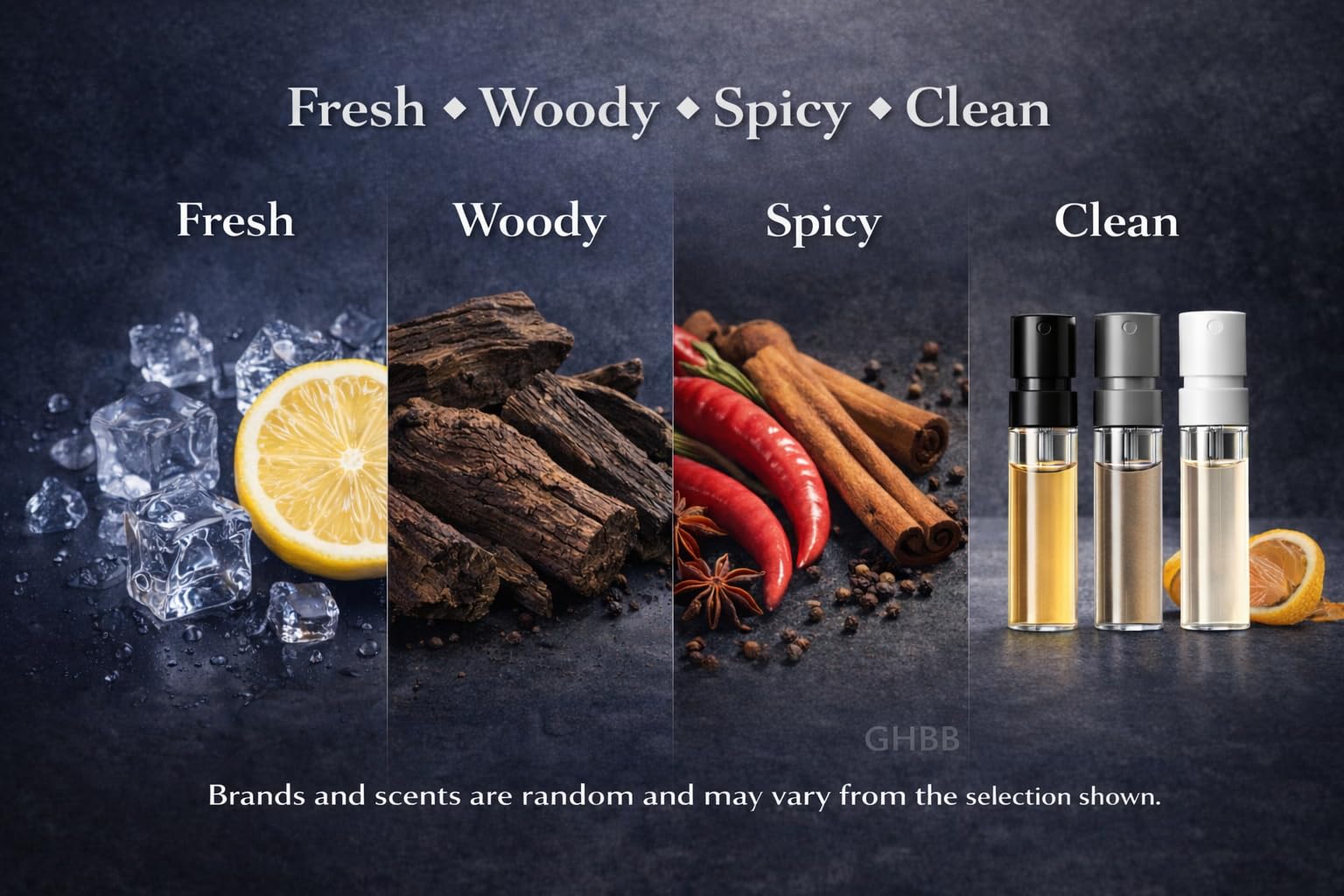 GHBB Men's Cologne Sampler Set — 15 Designer Fragrance Vials (Best Rated)