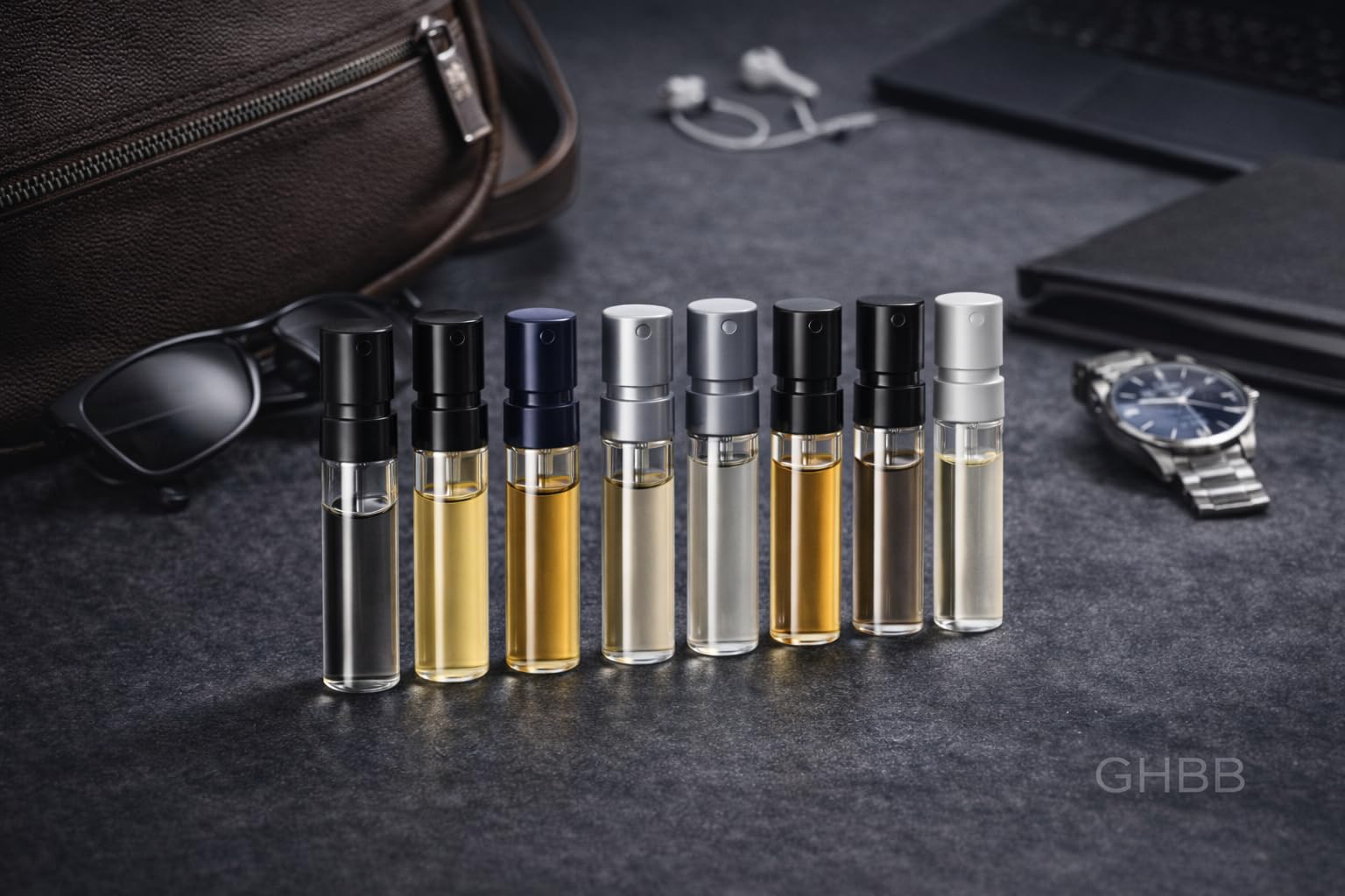GHBB Men's Cologne Sampler Set — 15 Designer Fragrance Vials (Best Rated)