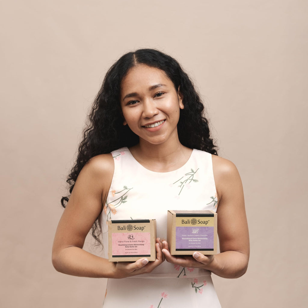 Bali Soap Musky Vanilla & Creamy Chocolate Body Butter – Set of 2 (7 oz each)