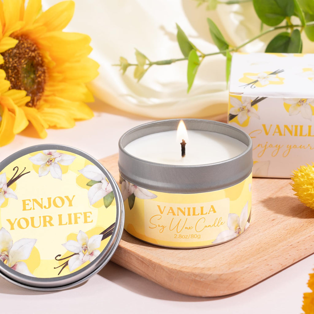 GiftPeak Birthday Spa Gifts for Women – Vanilla Self-Care Box for Mom, Wife, Friend