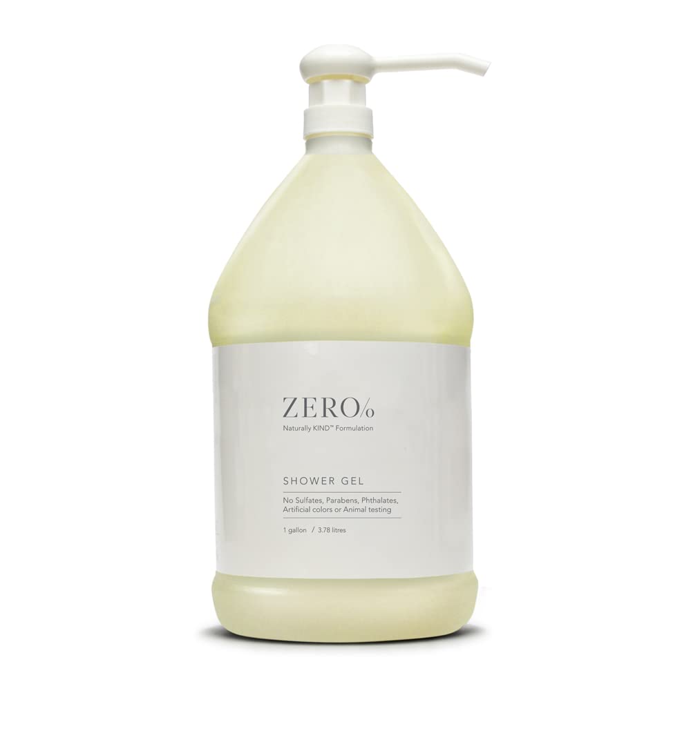 Gilchrist & Soames Zero% Unisex Shower Gel & Body Wash - 1 Gallon | Light, Fresh, Gentle Cleansing, Paraben-, Sulfate-, Phthalate-Free