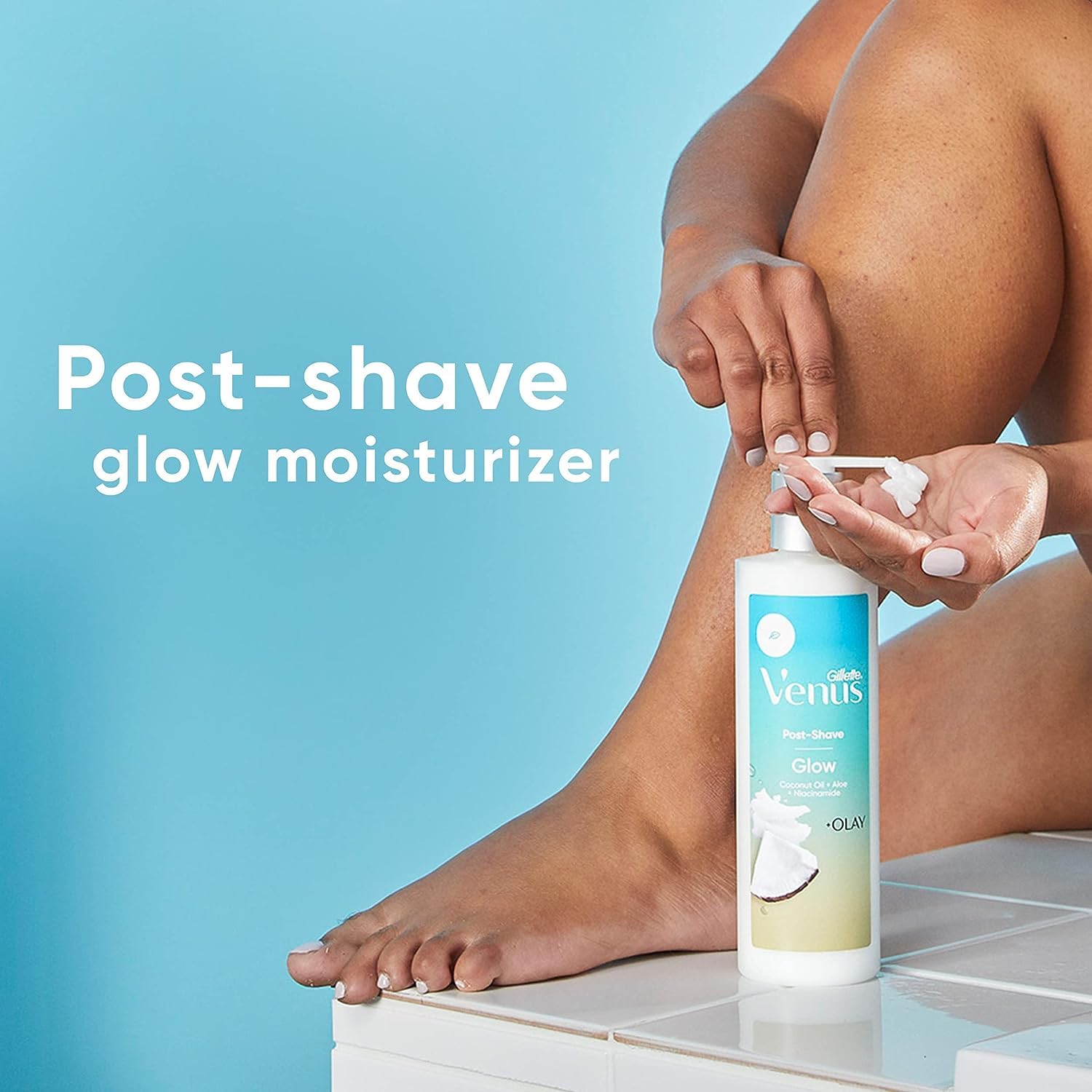 Gillette Venus Glow Post-Shave Oil Infused Moisturizer – Hydrating Aftershave Moisturizer for Women, 12 oz