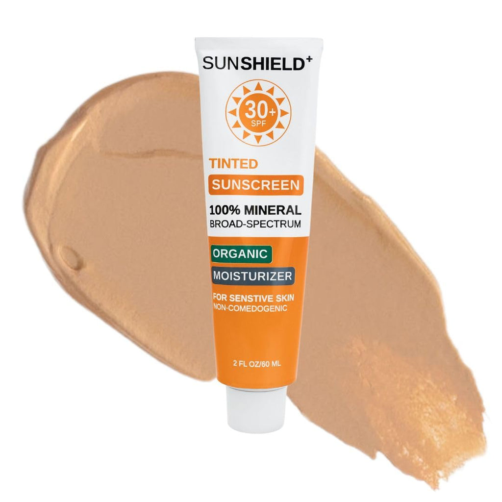 Ginger Armor Caramel-Tinted Organic Face Cream | Daily SPF Moisturizer, 2 oz