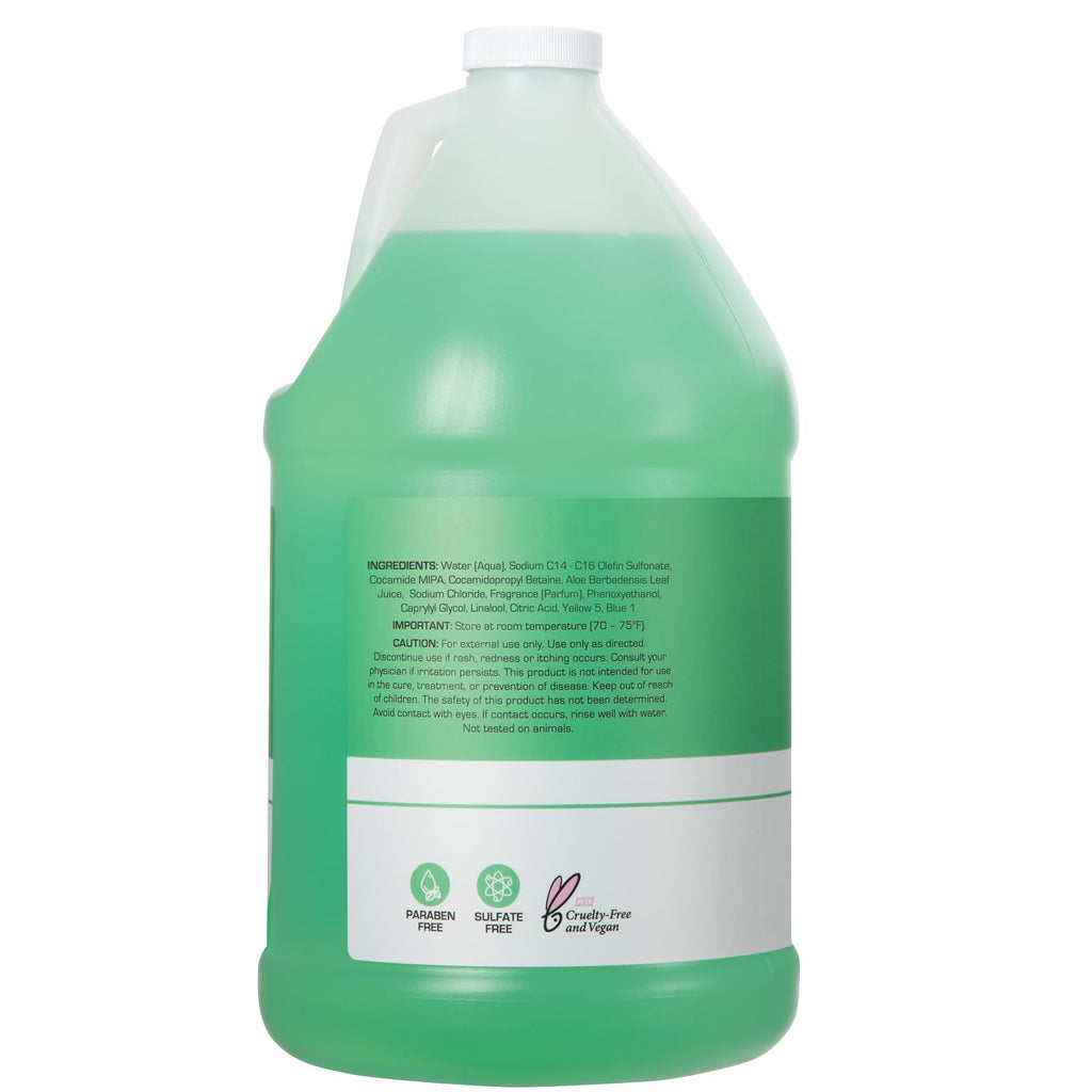 Ginger Lily Farms Club & Fitness Moisturizing Shampoo for All Hair Types – 1 Gallon Refill (Pack of 4) | Vegan & Cruelty-Free