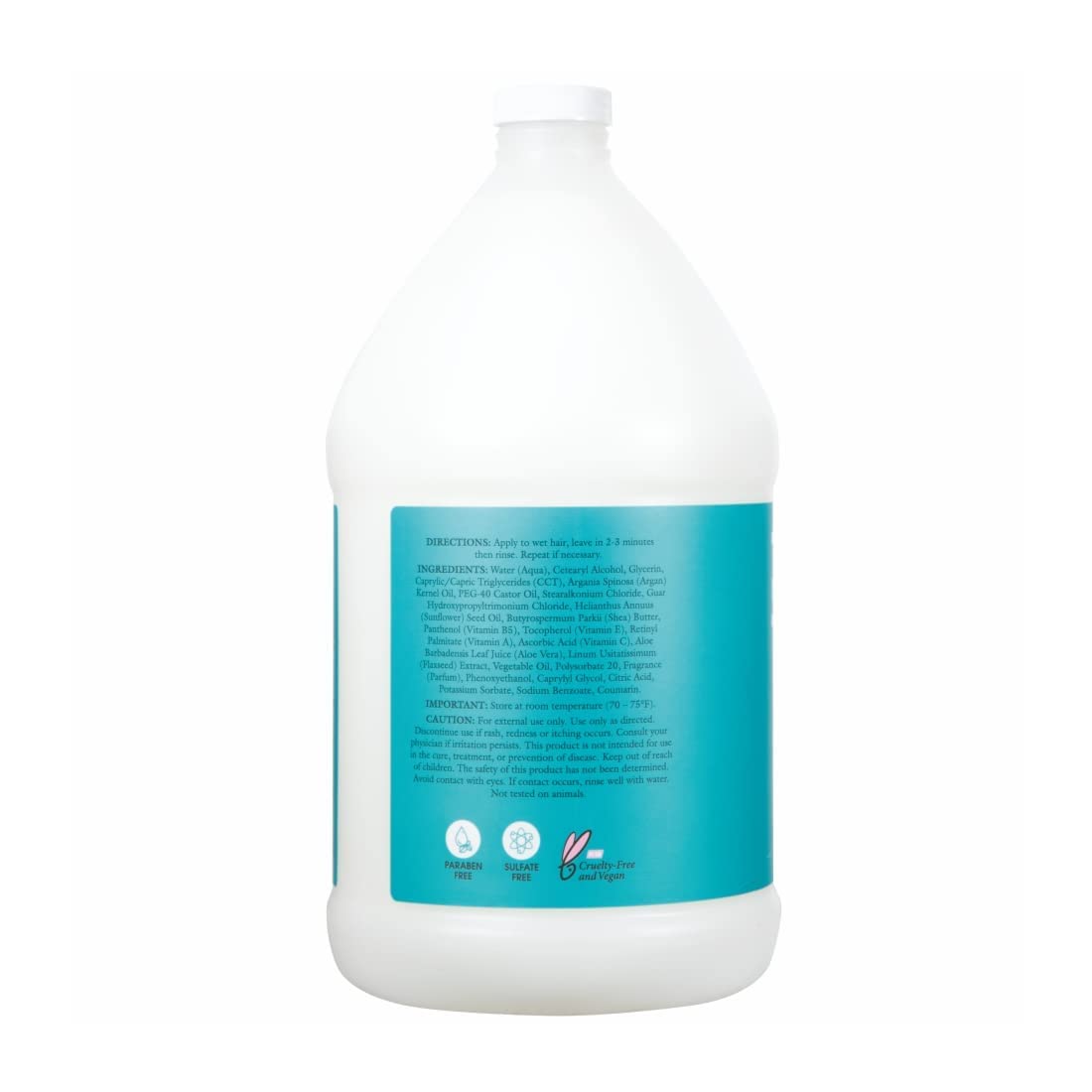 Ginger Lily Farms Salon Formula Moroccan Argan Oil Conditioner – 4 x 32 oz, Vegan & Cruelty-Free