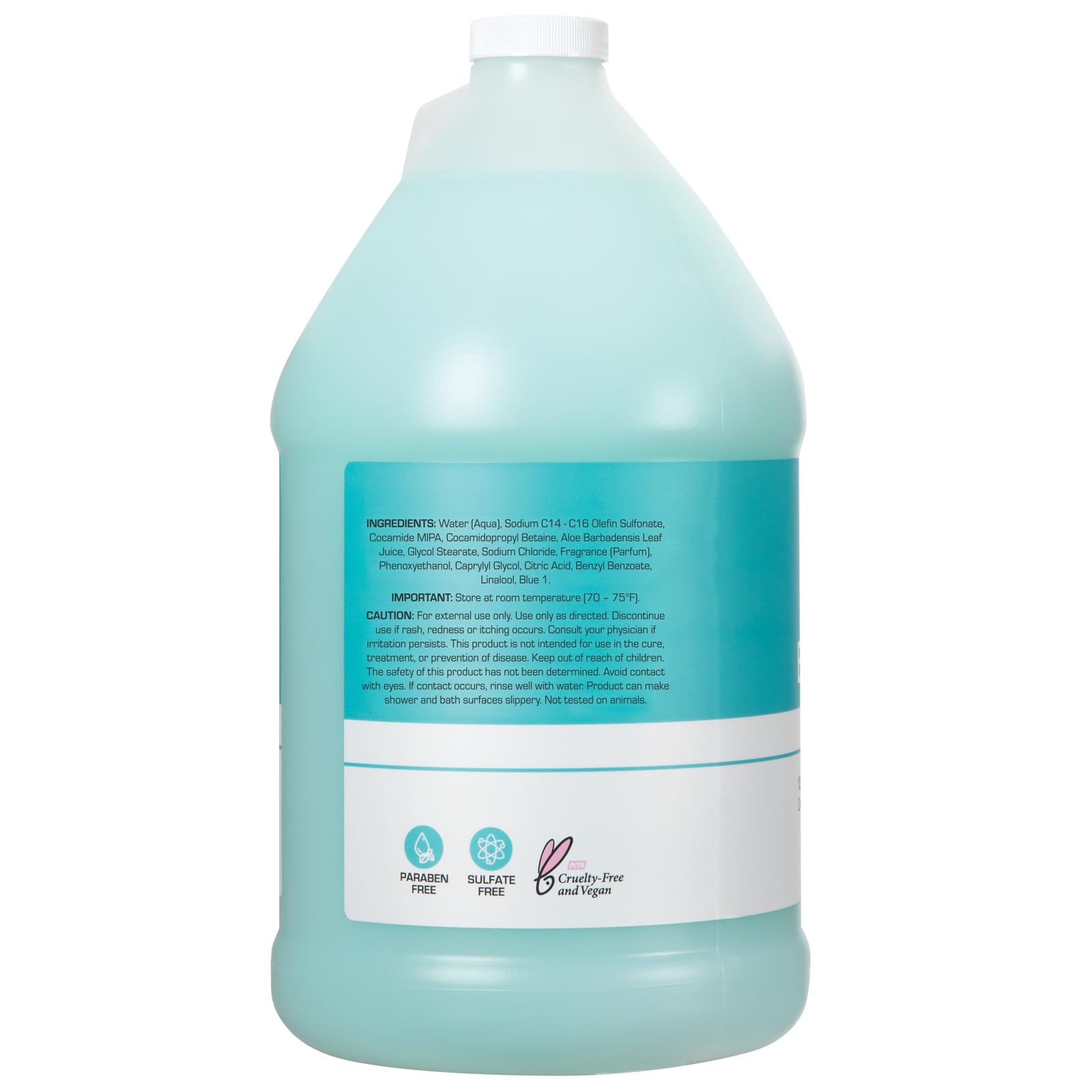 Ginger Lily Farms Club & Fitness Nourishing Body Wash – Ocean Breeze, 1 Gallon Refill (Pack of 4)