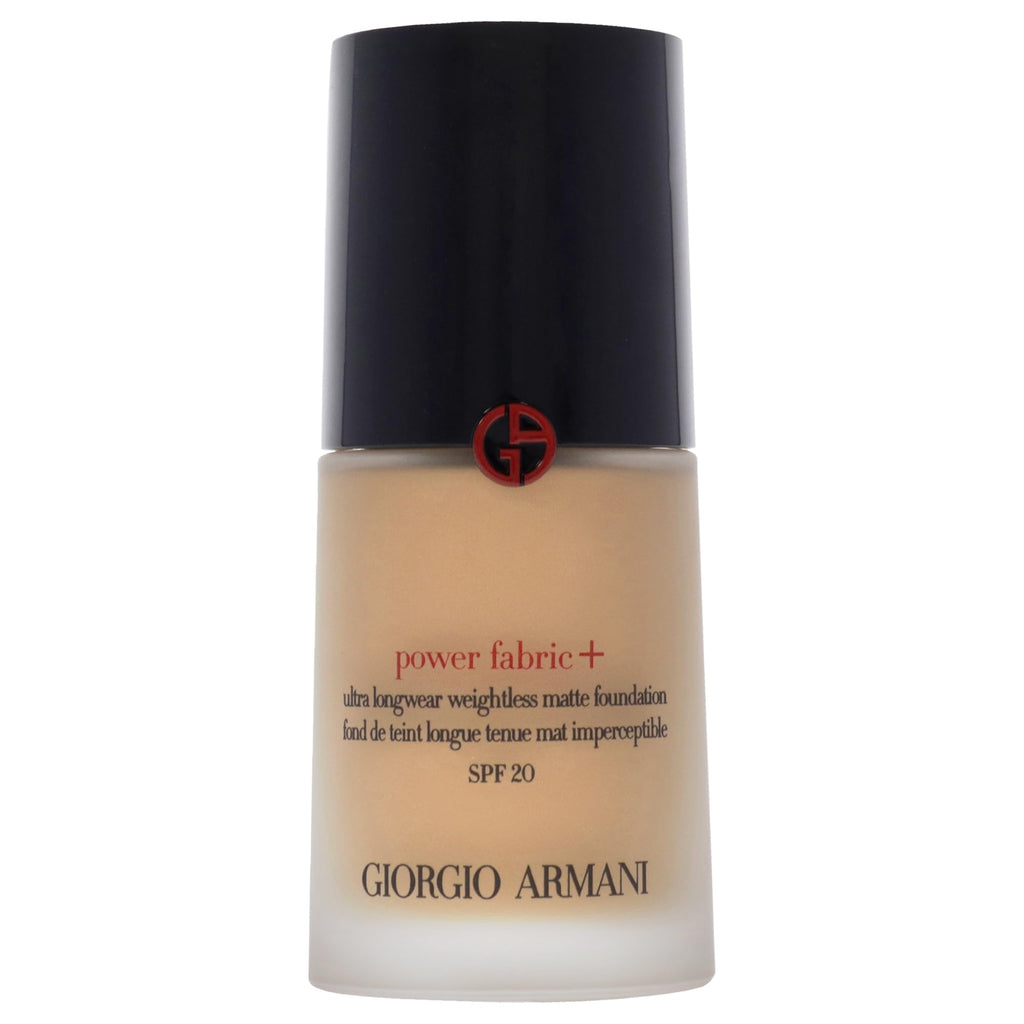 Power Fabric Plus Longwear Weightless Matte Foundation SPF 25 by Giorgio Armani for Women – 1 oz