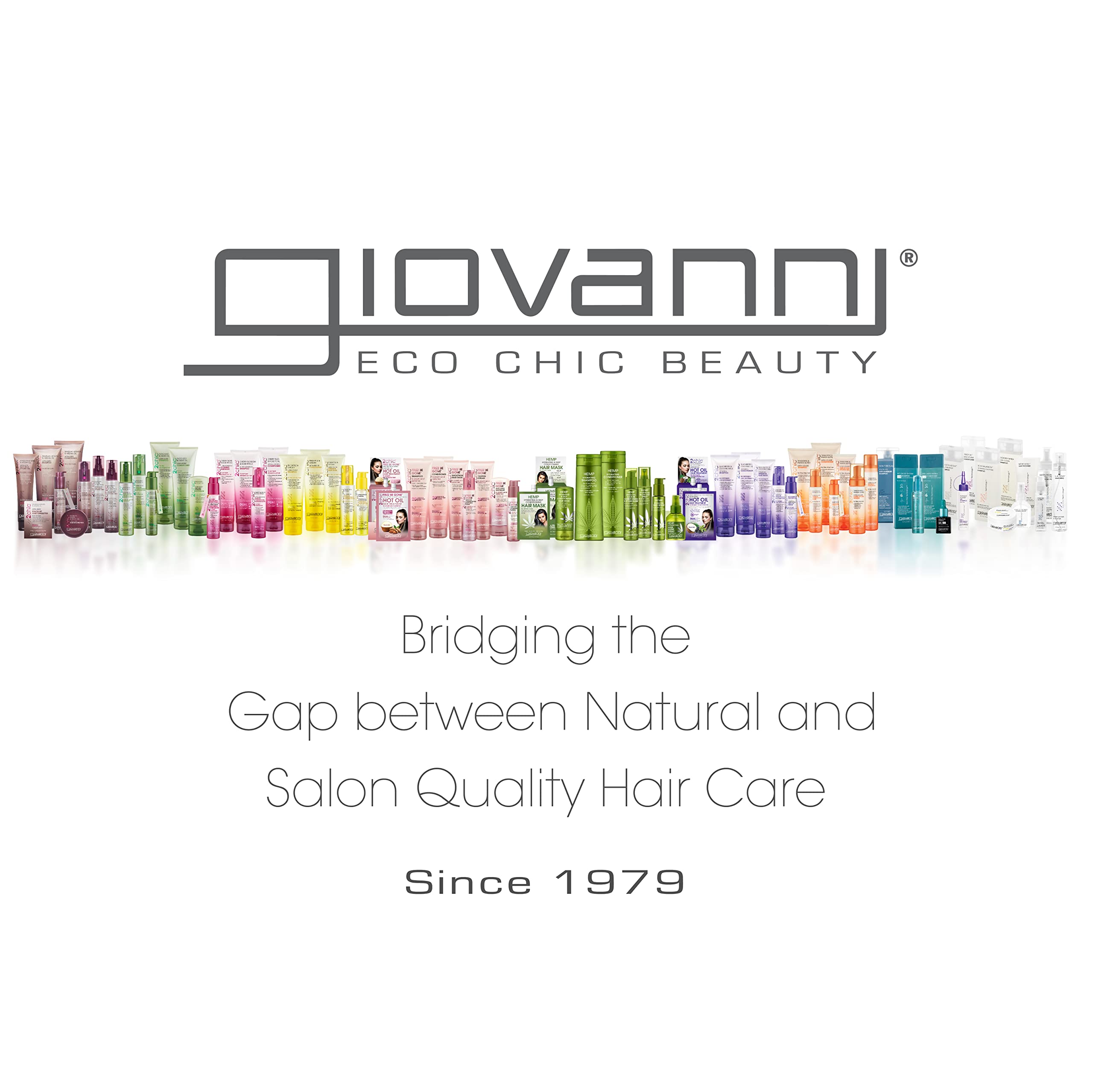 GIOVANNI 2chic Ultra-Repairing Shampoo & Conditioner Set – Damaged Hair, Color Safe, Blackberry & Coconut Milk
