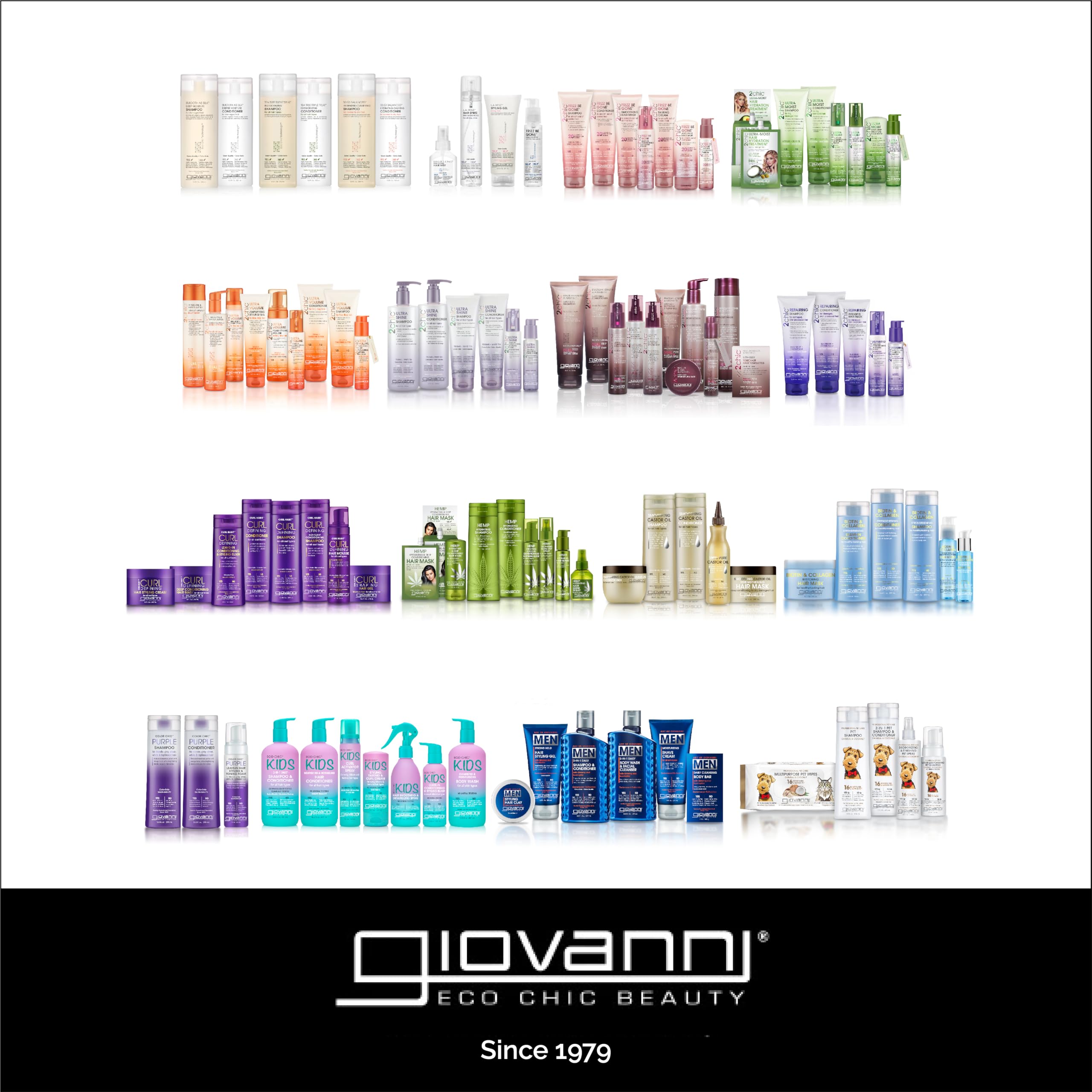 GIOVANNI 50:50 Balanced Hydrating Clarifying Shampoo & Calming Conditioner Set – 8.5 oz Each