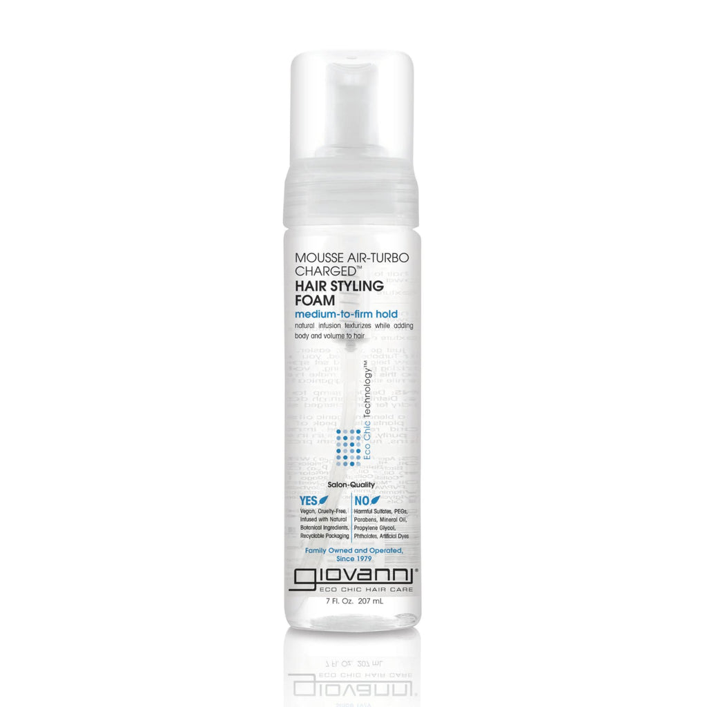 GIOVANNI Mousse Hair Styling Foam – Volumizing Curl & Wave Mousse, 7 Fl Oz