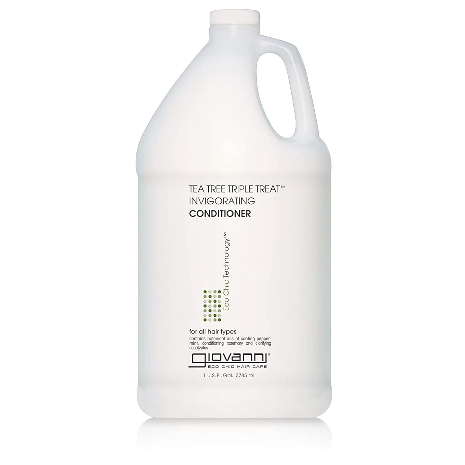 GIOVANNI Tea Tree Triple Treat Invigorating Conditioner - Peppermint, Eucalyptus, Rosemary | 128 oz