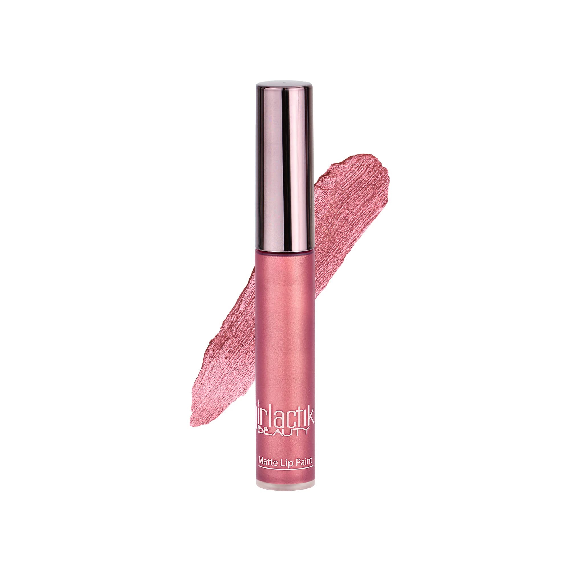 Girlactik Allure Long Lasting Matte Lip Paint – Rosy Pink Lip Color (7.5 ml)