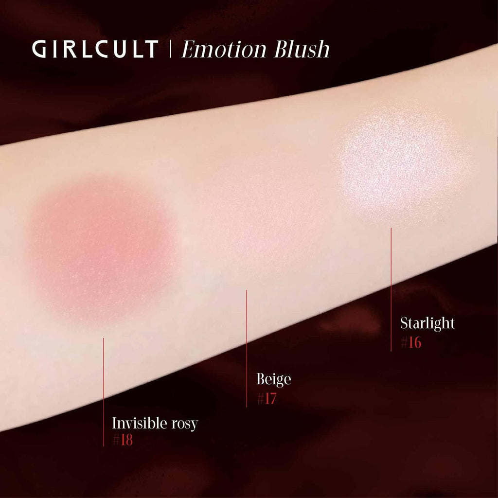 GIRLCULT Cream-to-Powder Blush – Soft Matte Cream Blush for Natural Flush (#18)