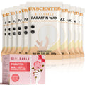 GIRLEARLE Paraffin Wax Refills 10-Pack Unscented – Hydration for Hands, Feet & Elbows