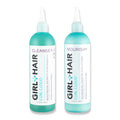 GIRL+HAIR Shampoo & Conditioner Set – Hydration for Dry Hair & Scalp, Color Safe, Vegan (2x 10.1 oz)
