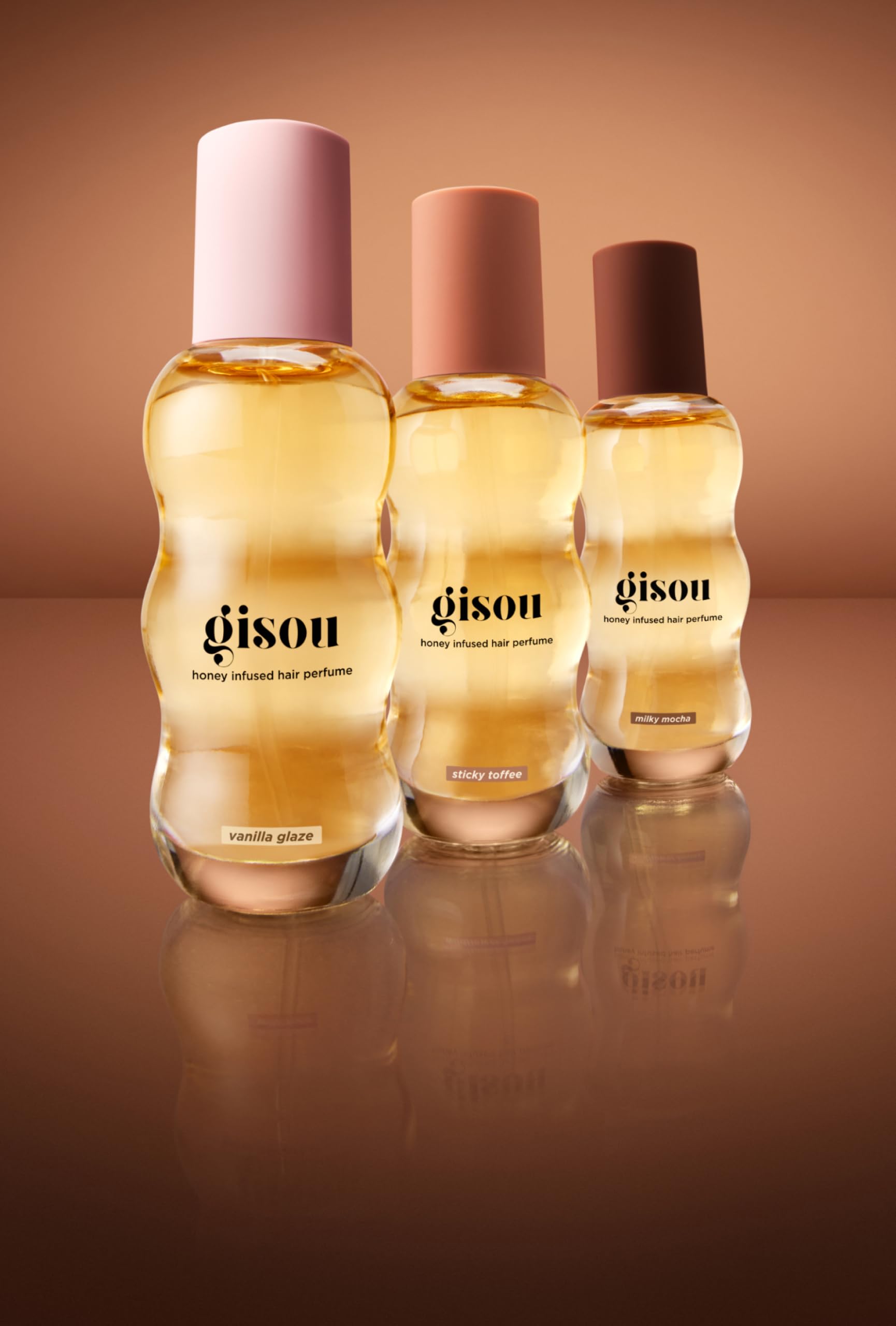 Gisou Hair Perfume Mini 15 ml – Vanilla Glaze | Honey-Infused Hair Fragrance