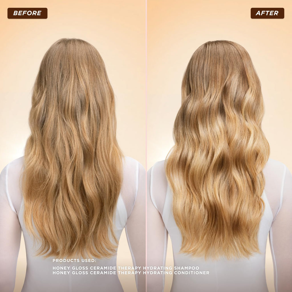 Gisou Honey Gloss Ceramide Therapy Hydrating Shampoo – Deep Cleanse, Hydration & Shine with Fermented Mirsalehi Honey