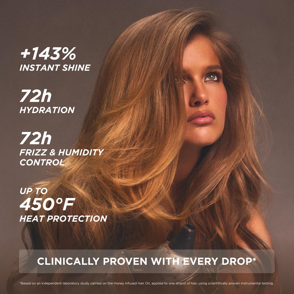 Gisou Honey Infused Hair Oil Mini – Hydration, Shine & Heat Protection (0.7 fl oz)