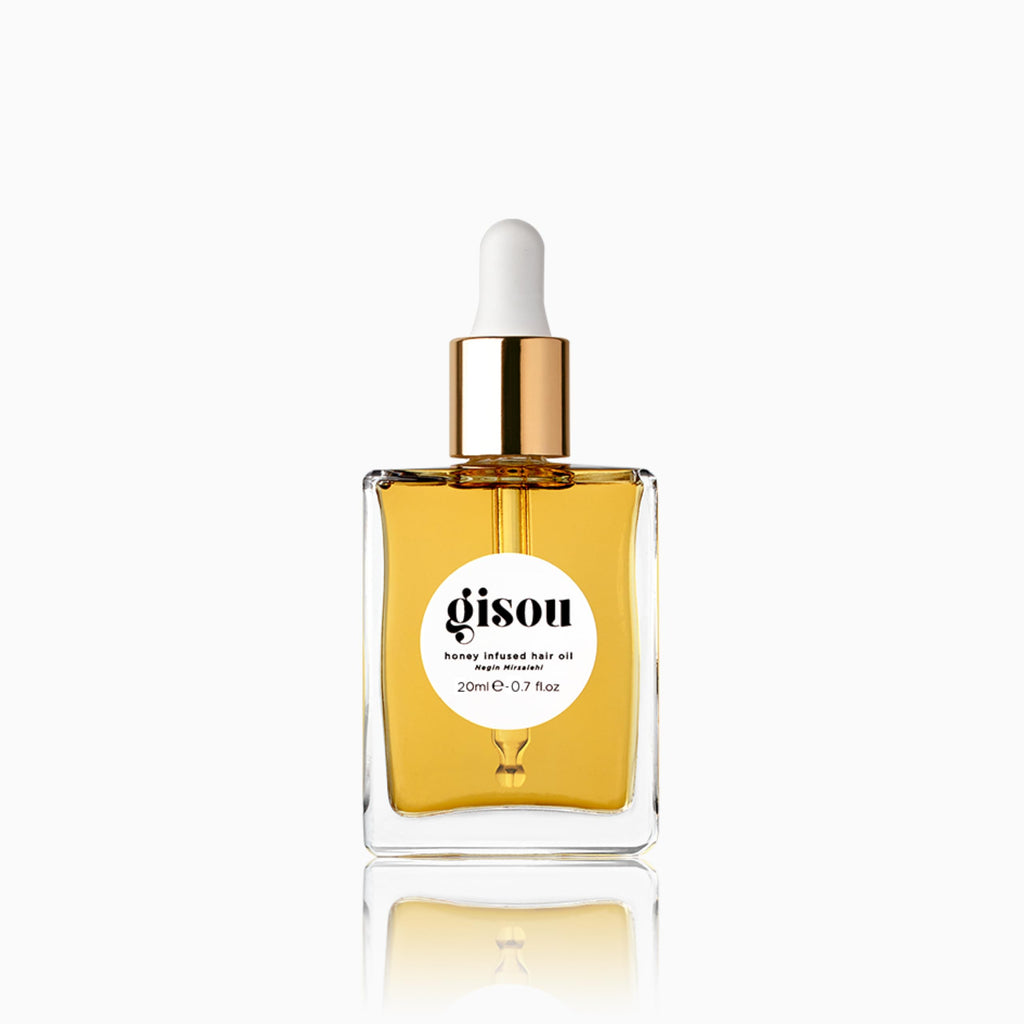 Gisou Honey Infused Hair Oil Mini – Hydration, Shine & Heat Protection (0.7 fl oz)