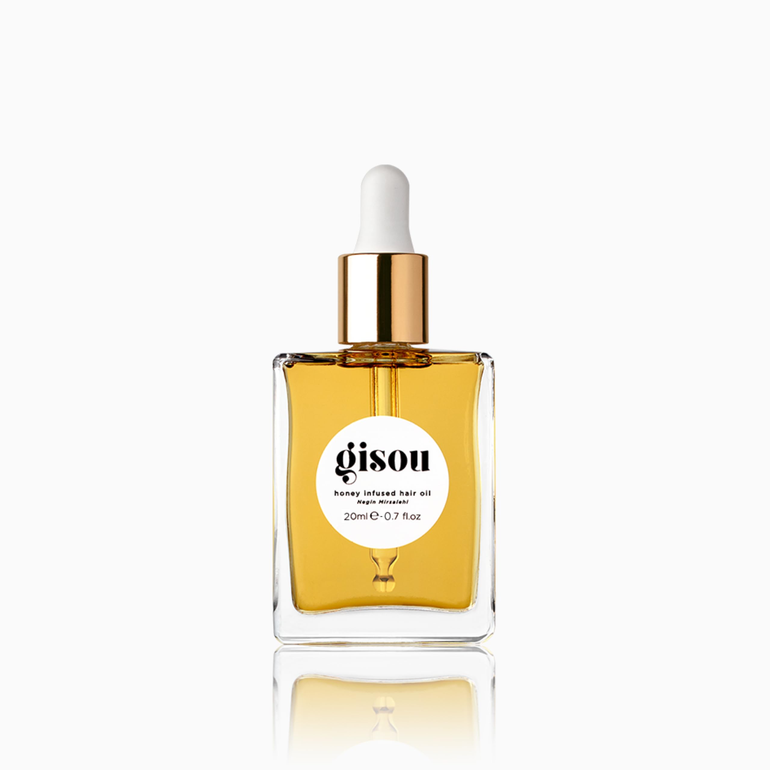 Gisou Honey Infused Hair Oil Mini – Hydration, Shine & Heat Protection (0.7 fl oz)