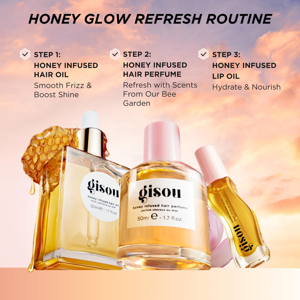 Gisou Honey Infused Hair Repair Serum — Seals Split Ends, Strengthens, and Protects Hair with Plant-Based Keratin (1 Oz)