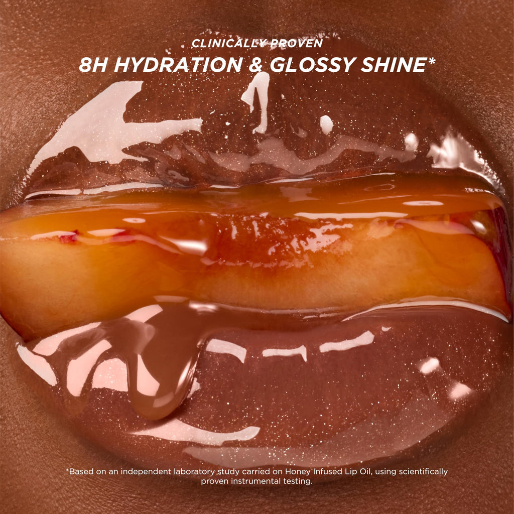 Gisou Honey Infused Lip Oil – Glazed Plum | Hydrating Lip Moisturizer