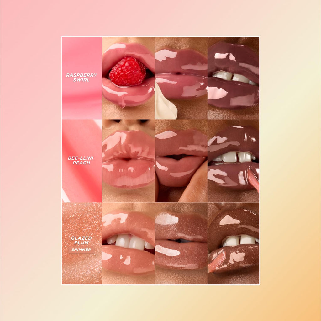 Gisou Honey Infused Lip Oil – Glazed Plum | Hydrating Lip Moisturizer