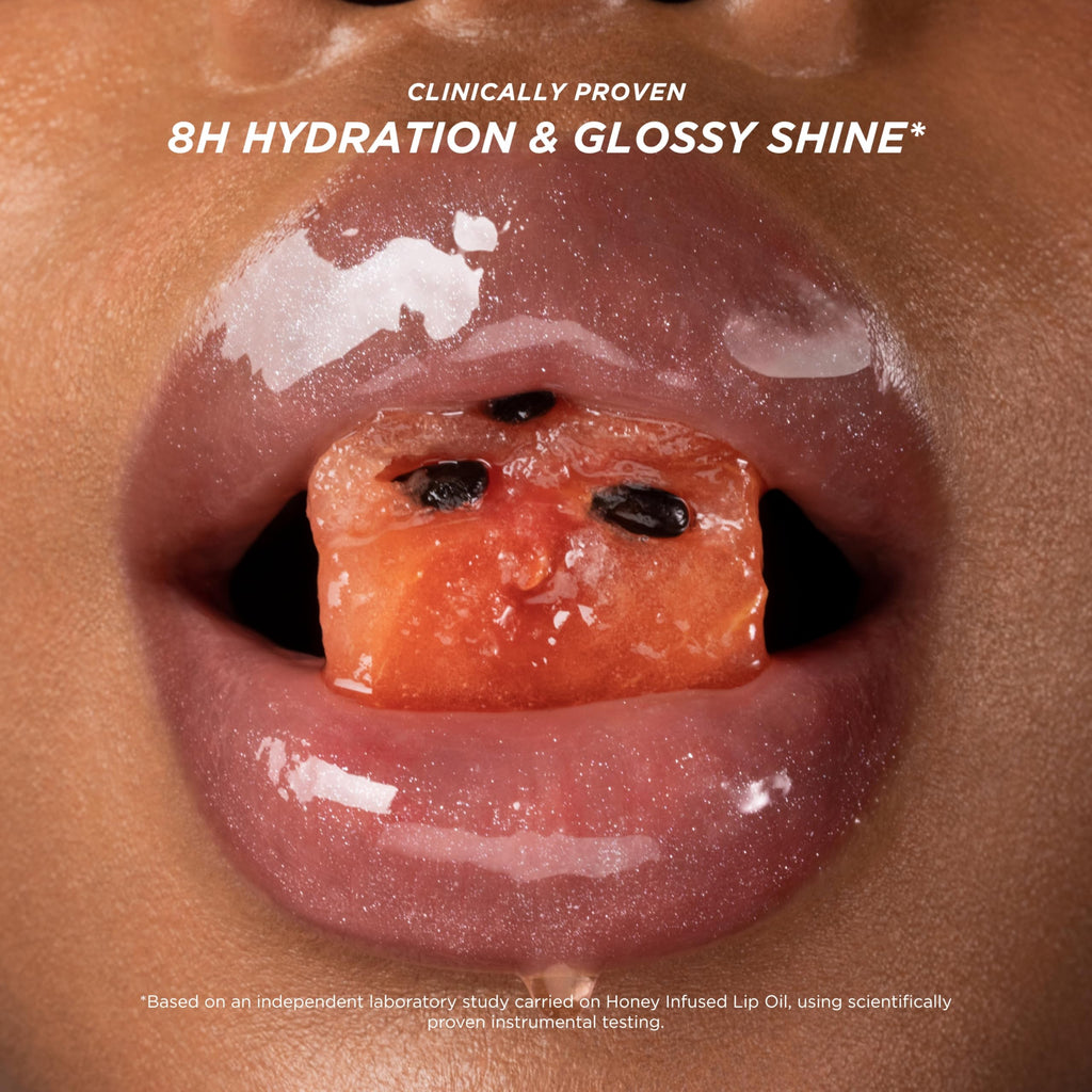 Gisou Honey Gloss On The Go Travel Set | Wildflower Honey Hair Perfume, Watermelon Sugar Lip Oil, Hair Oil