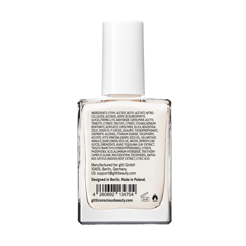 gitti Plant-Based Nail Polish – 30-Free, Non-Toxic, Vegan & Cruelty-Free Nail Glaze (0.5 fl oz)