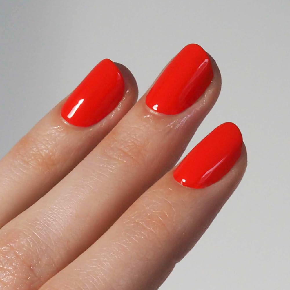 gitti Plant-based Nail Polish No. 139 Fiery Orange – 30-Free, Vegan, Cruelty-Free, High-Performance Color (0.5 fl oz)
