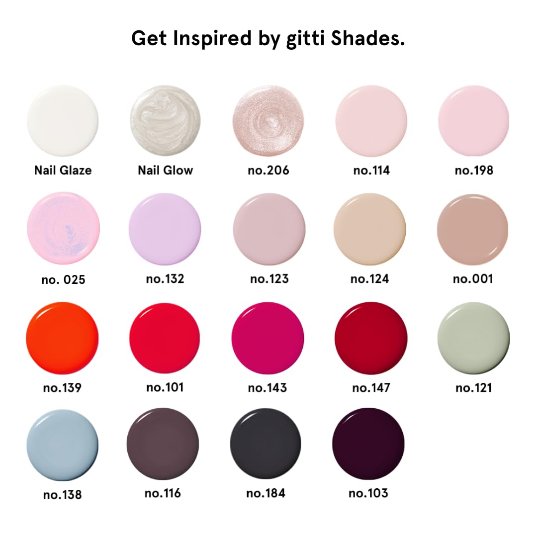 gitti Plant-based Nail Polish Shade 025 Blushing Pink | 30-Free, Vegan & Cruelty-Free