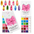 GJYUQHUA 18-Color Patting Gel Polish Kit – Ombre Nail Palette, Sponges & Tools (UV/LED Cured)