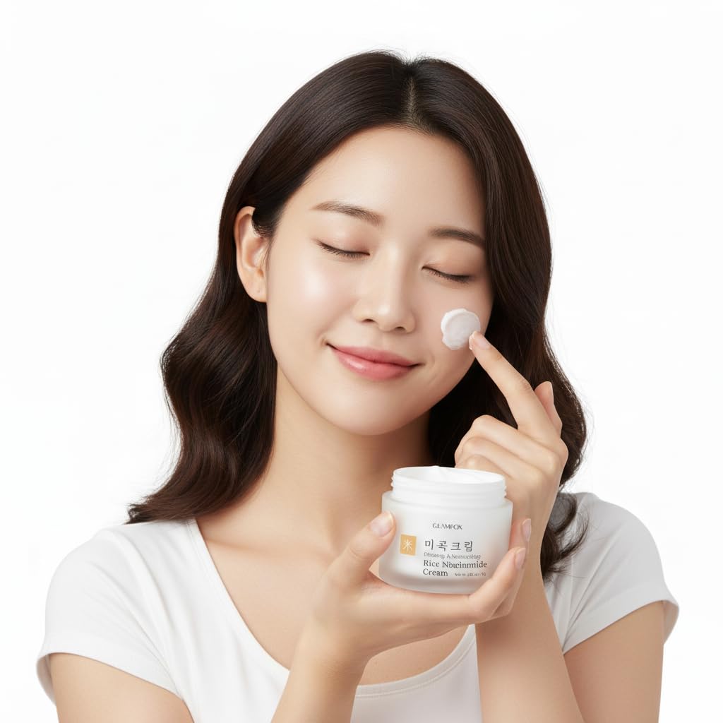 Glamfox Rice Niacinamide Cream – Glowing, Hydrating & Barrier-Strengthening