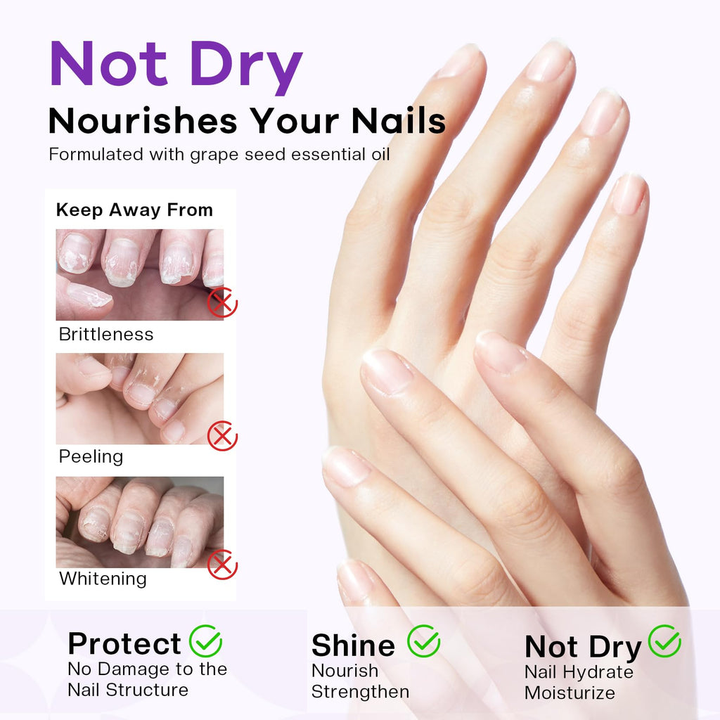 Glamonade Acetone Nail Polish Remover Kit | Gel Removal Kit with Tools & Cuticle Oil