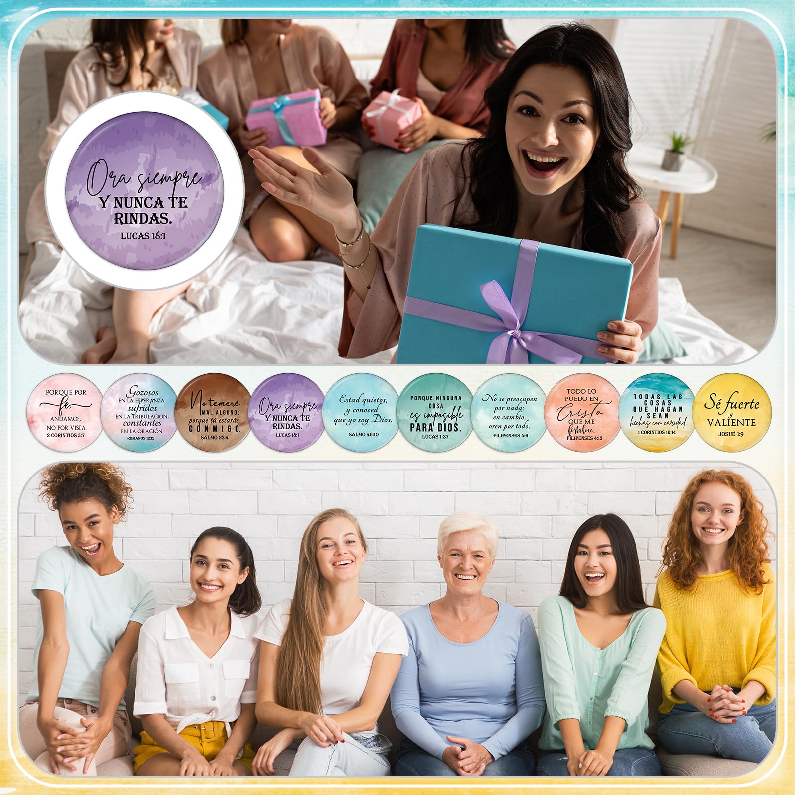 GlikCeil 80 Pcs Bible Verse Compact Mirrors – Inspirational Pocket Mirrors for Women