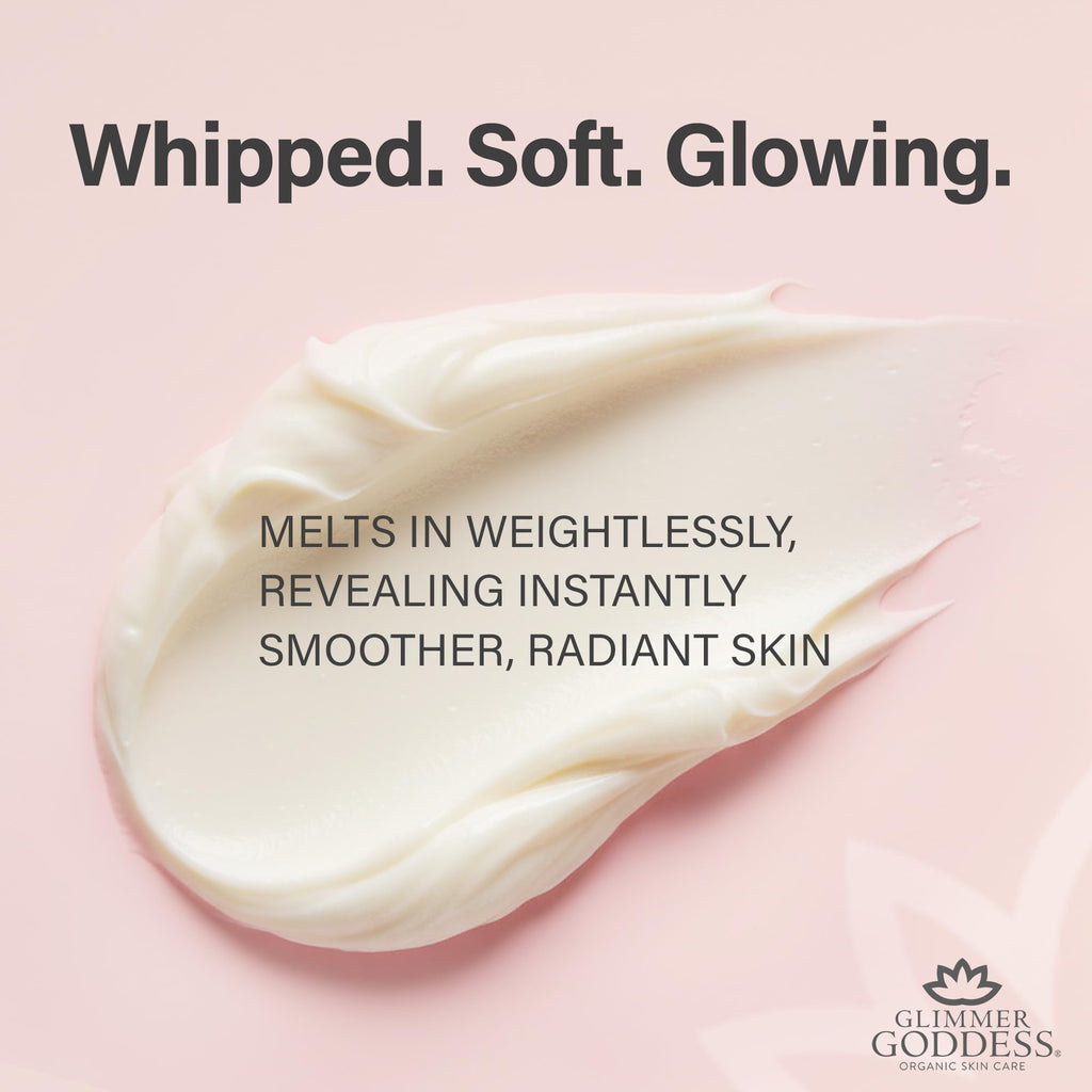 GLIMMER GODDESS Organic Whipped Body Butter – Moroccan Mint, 8oz