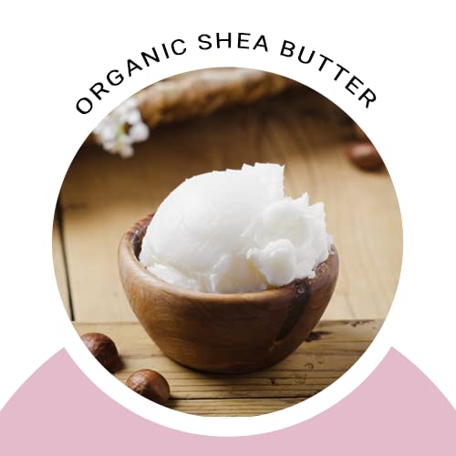 Glimmer Goddess Organic Whipped Body Butter for Women | Hydrating Shea & Cocoa Butter Cream – 8oz