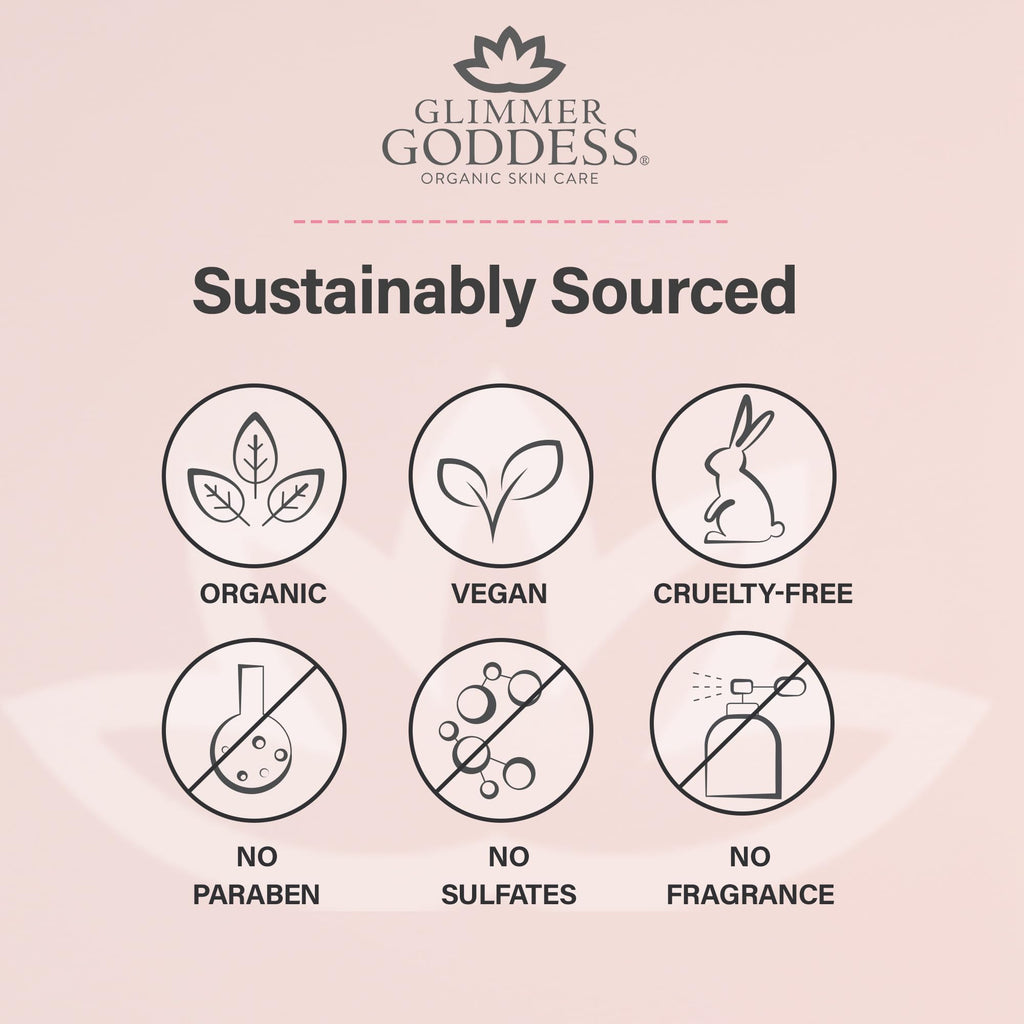 Glimmer Goddess Shimmer Body Butter - Organic Whipped Shea Hydration, Silky Glow Bronze Super 4 oz