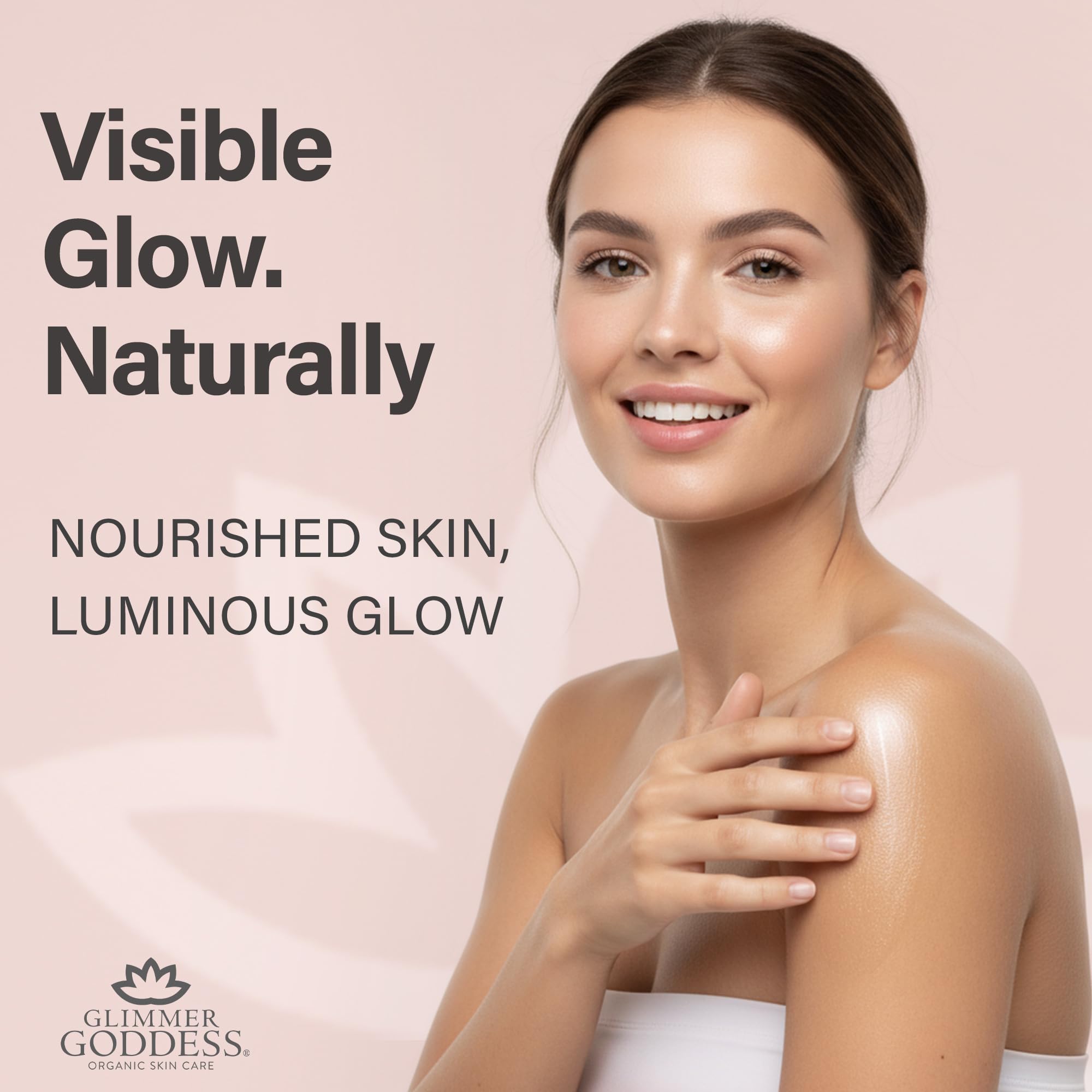 Glimmer Goddess Shimmer Body Butter – Organic Whipped Shea for Hydration & Silky Glow (4 oz)