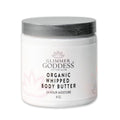 Glimmer Goddess Organic Whipped Body Butter — Hydrating Shea & Cocoa Butter with Almond & Coconut Oil, Jasmine, 8oz