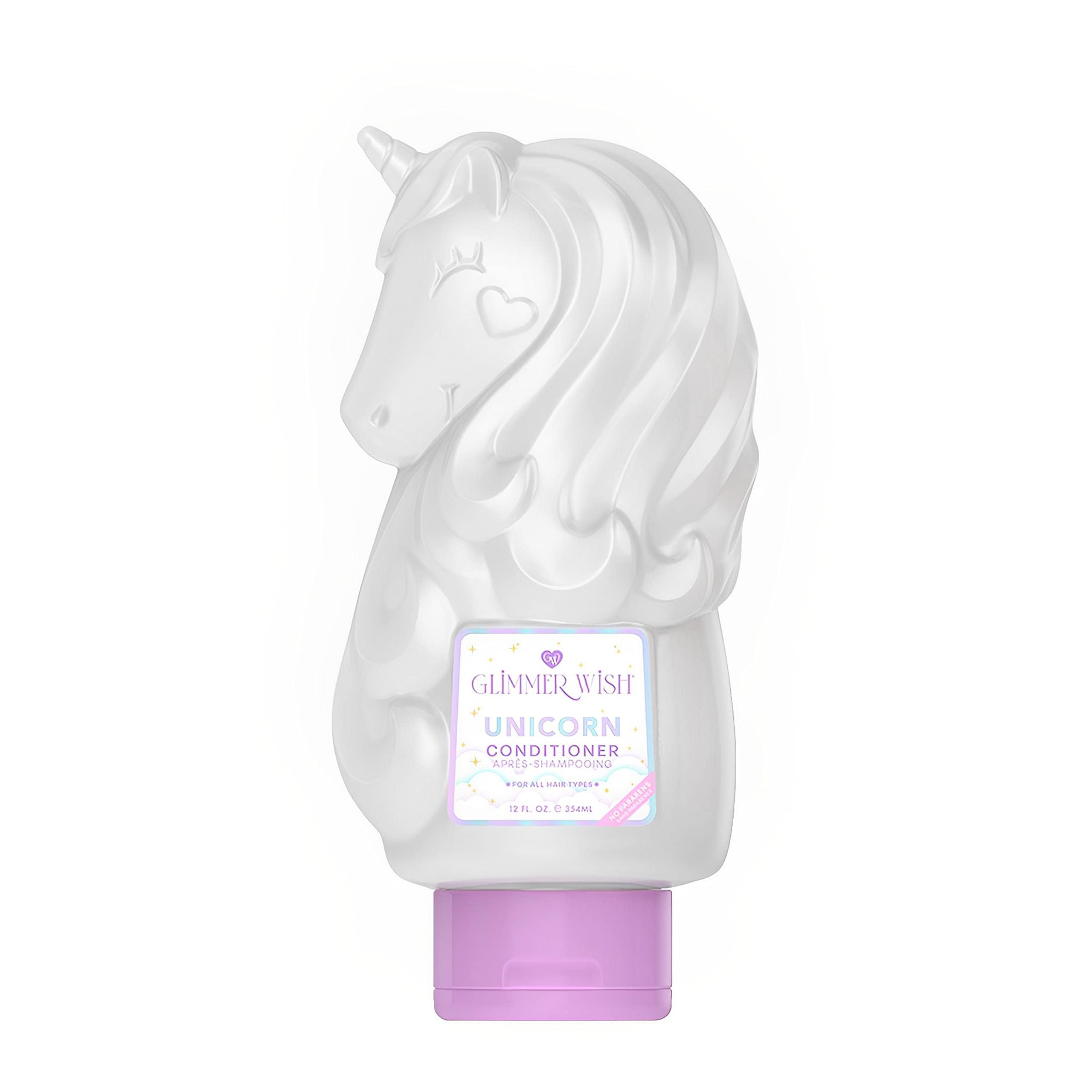 Glimmer Wish Unicorn Kids Conditioner – Paraben & Sulfate Free, Cotton Candy Scent, 12 Fl Oz