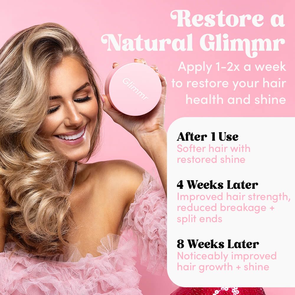 Glimmr 10-Minute Hair Mask for Damaged Hair – Deep Conditioning with Bonding Protein