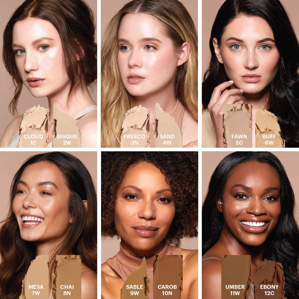 Glo Skin Beauty HD Mineral Foundation Stick – Buildable Coverage, Contour & Highlight (Cloud 1C)