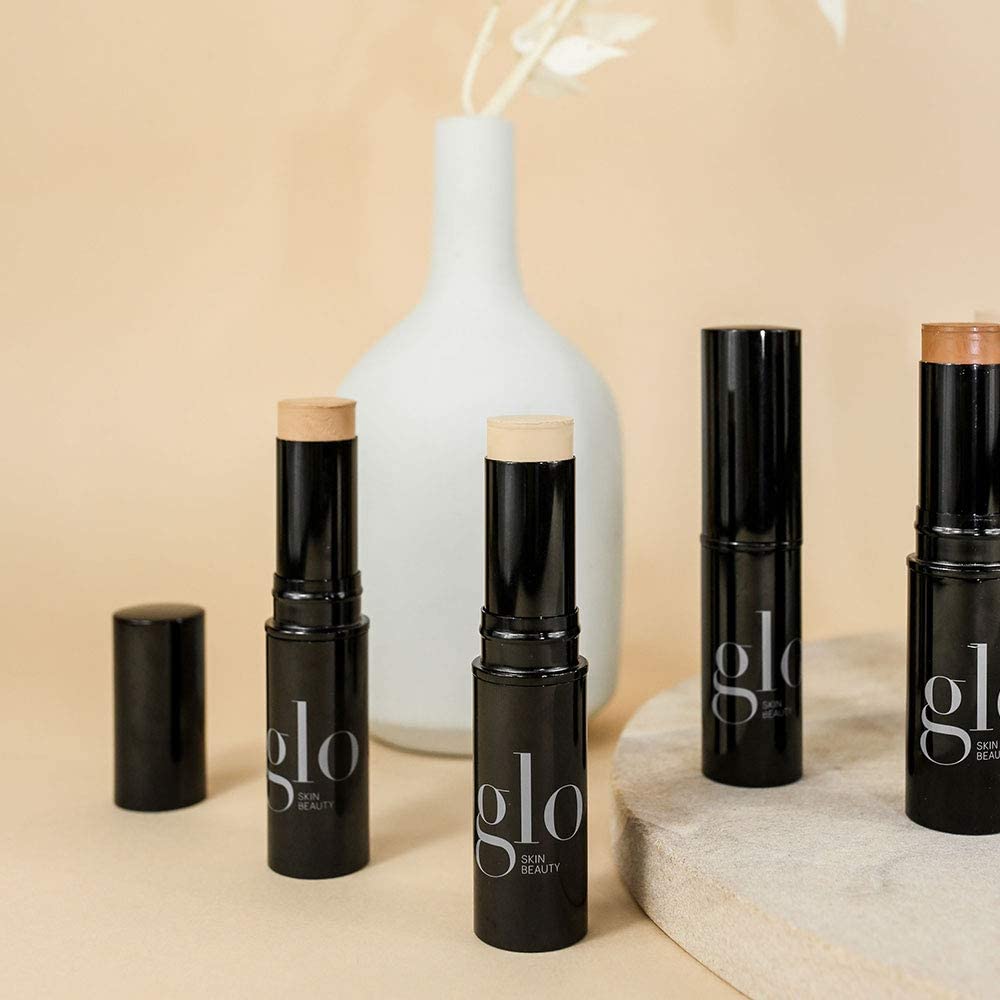 Glo Skin Beauty HD Mineral Foundation Stick - Buildable Coverage, Contour & Highlight (Ebony 12C)
