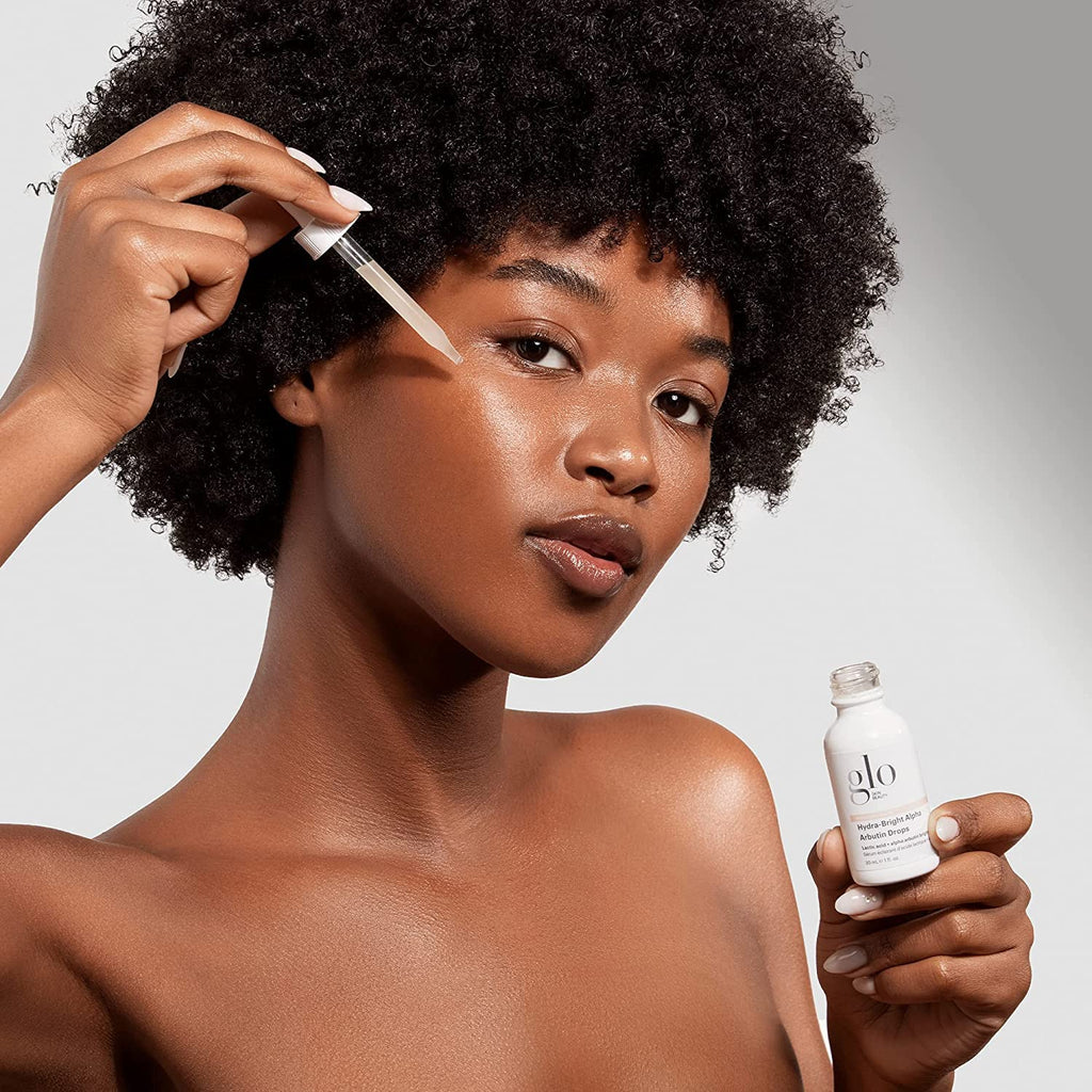 Glo Skin Beauty Hydra-Bright Alpha Arbutin Drops – Brightening Serum for Even Skin Tone