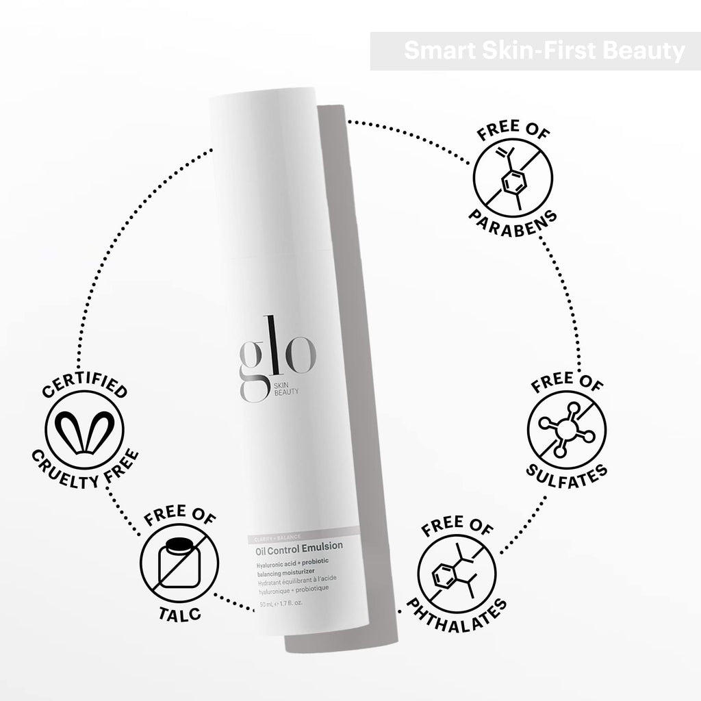 Glo Skin Beauty Oil Control Emulsion Moisturizer | Ultra-Light Hydration & Shine Reduction
