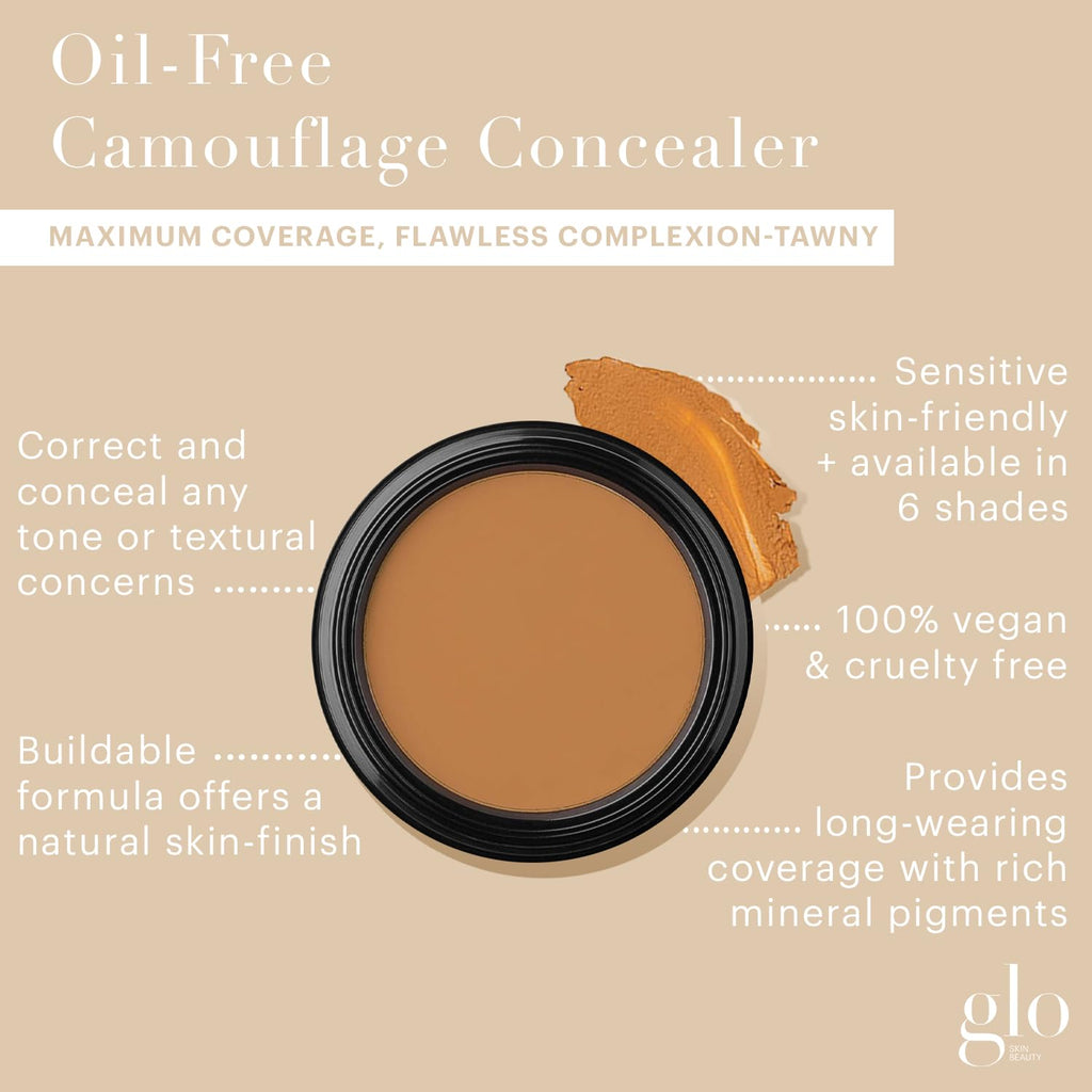 Glo Skin Beauty Oil-Free Camouflage Concealer – Tawny | Cover Blemishes & Dark Spots