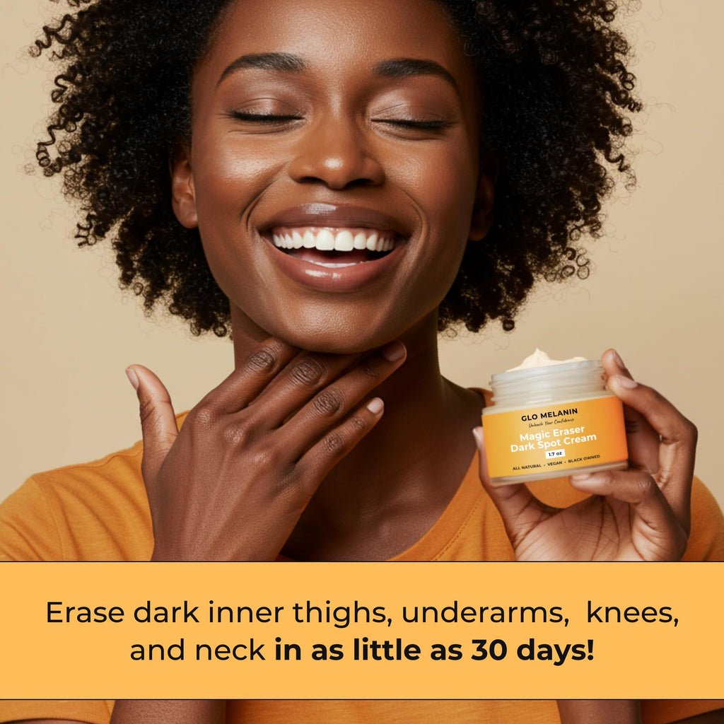 Glo Melanin Magic Eraser Dark Spot Cream – Face & Body 1.7 oz